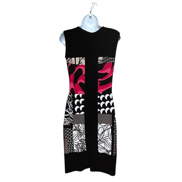 Joseph Ribkoff Mixed Pattern Shift Dress Size 2 - Picture 5 of 5